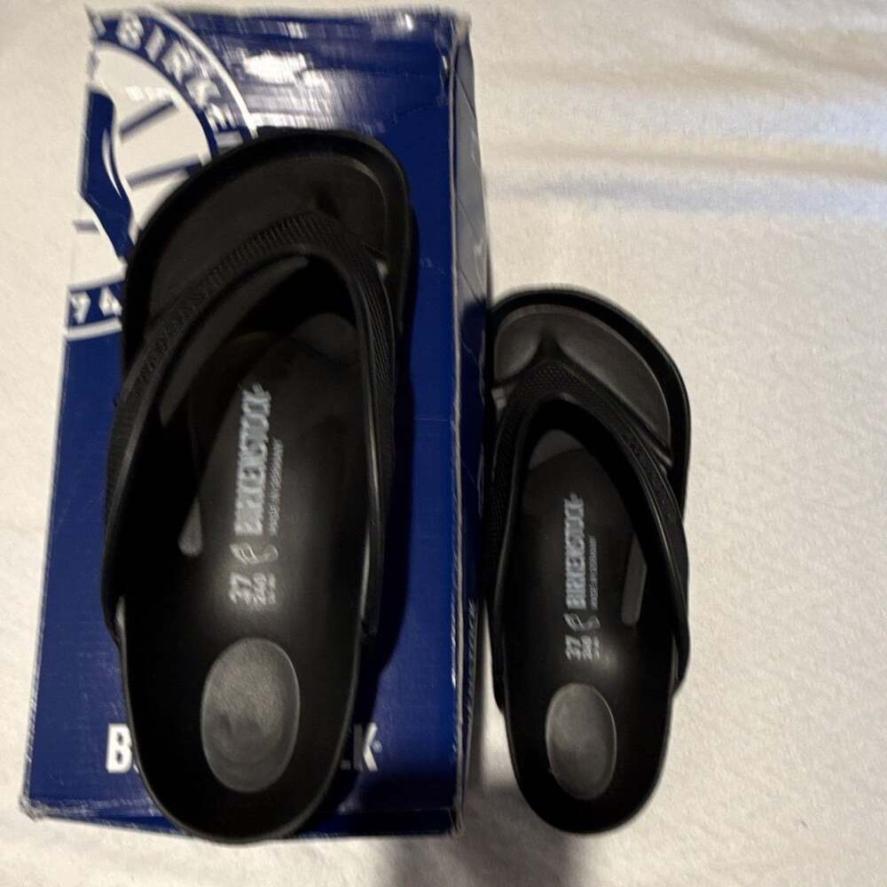 Birkenstock Women’s Black EVA Thong Slip-On Sandals EU 37 US 6 Regular 1015487